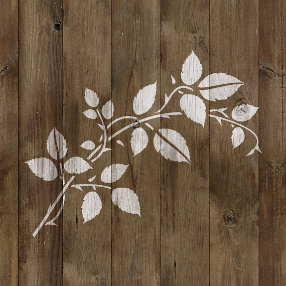Plantilla Vintage De Hiedra De 80 Cm – Stencil Reutilizable Para Paredes, Muebles Y Suelos – Decoración DIY Con Hojas Y Mandala – TurnOver