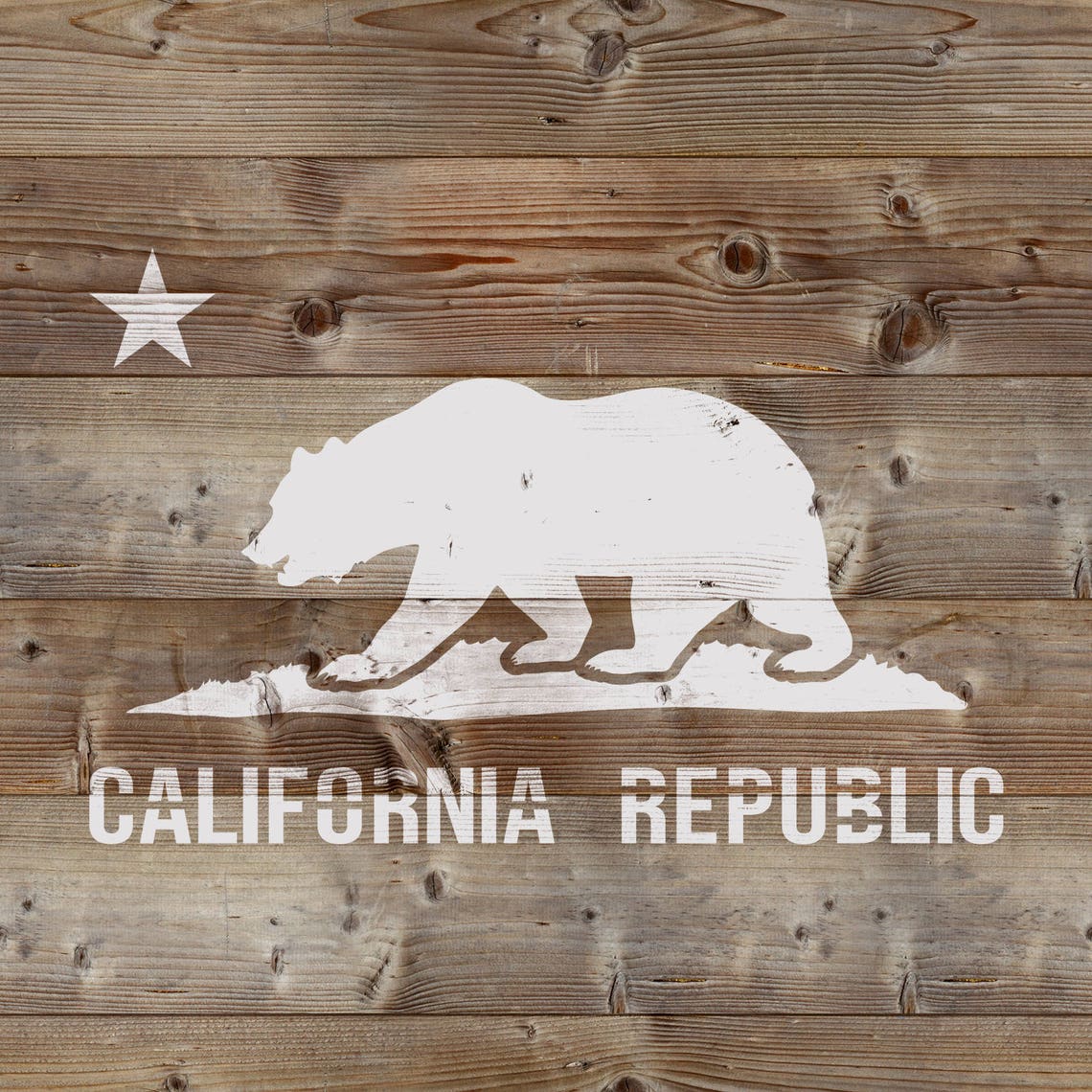 California Flag Stencil Reusable DIY Craft Stencils of the - Etsy