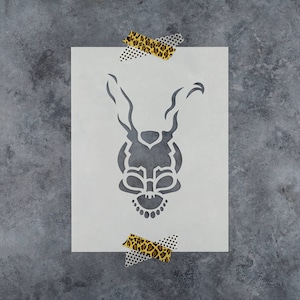 Frank the Bunny Halloween Stencil - Reusable Halloween Stencil, Bunny Stencil, Pumpkin Stencil, Lantern Stencil, DIY Halloween Stencils