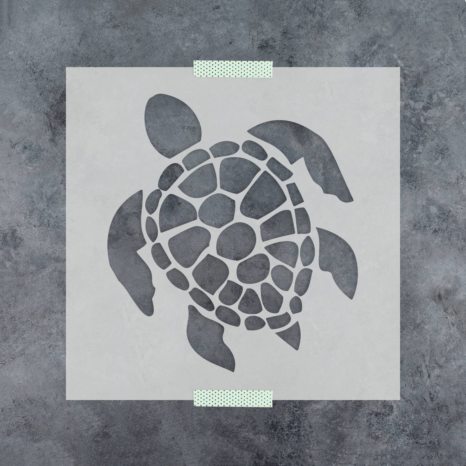 Sea Turtle Stencil - Turtle Stencil - Create Beach Signs and Lake Signs