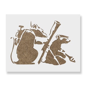 Banksy Stencil - Mount Up his Controversial Graffiti Art for Profound Political Statements