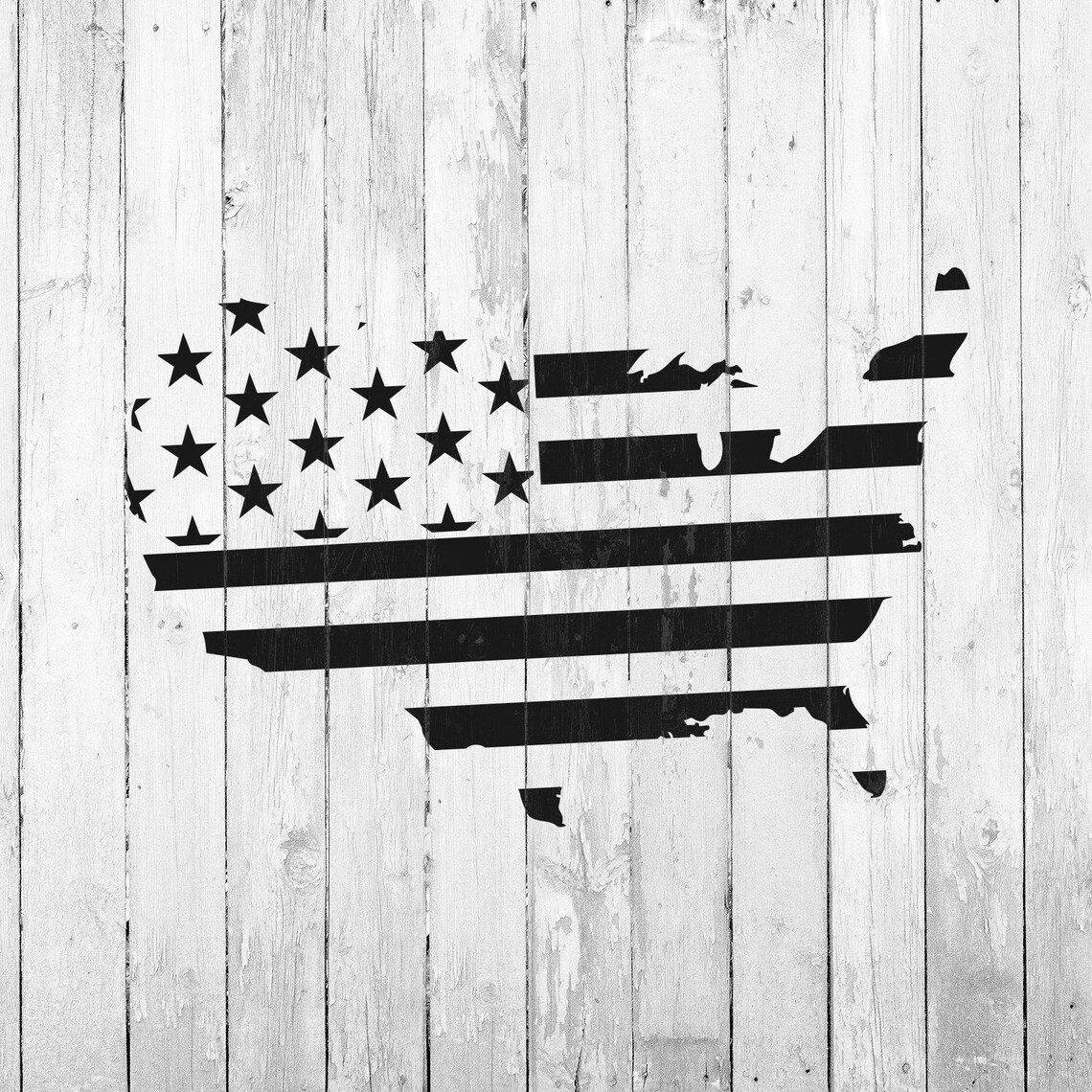 United States Map Flag Stencil Reusable DIY Craft Stencils - Etsy