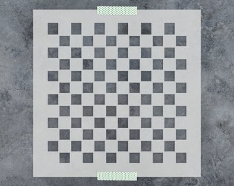 Checker Pattern Stencil - Checkerboard Stencil, Checkerboard, Checkers Stencil, Checkers Stencils, Stencil Checkerboard