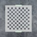 Checker Pattern Stencil - Reusable DIY Craft Stencils of a Checker Pattern Design 