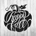 Happy Fall Pumpkin Sign Stencil Fall Sign Stencils for - Etsy