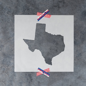 Texas State Outline Stencil for Painting on Fabric, Craft Template, Reusable Texas Stencils