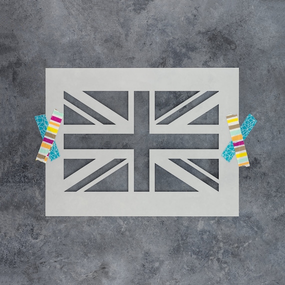 Union Jack Stencil Template for Walls and Crafts Reusable Stencils for Painting in Small /& Large Sizes