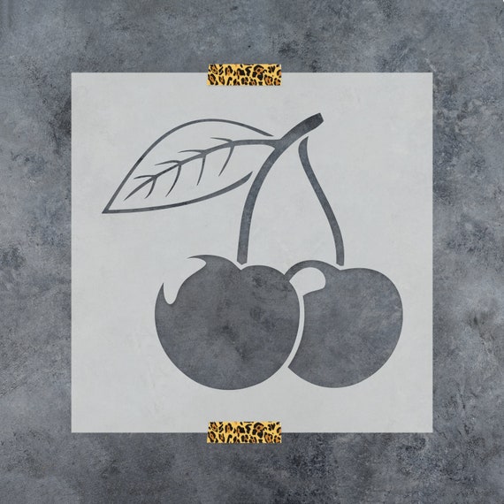 Cherry Stencil Reusable DIY Craft Stencils of Cherries - Etsy