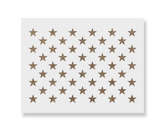 50 Stars Stencil for DIY Wood American Flags - Star Stencil, 50 Star Stencils, American Flag Stencil, American Flag Star Stencil, Flag Star