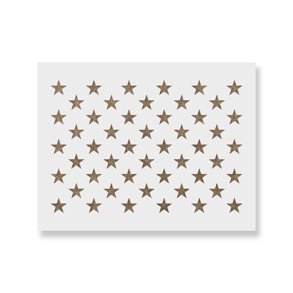 50 Stars Stencil for DIY Wood American Flags Star Stencil, 50 Star Stencils,  American Flag Stencil, American Flag Star Stencil, Flag Star 