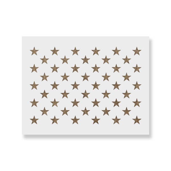 50 Stars Stencil for DIY Wood American Flags - Star Stencil, 50 Star Stencils, American Flag Stencil, American Flag Star Stencil, Flag Star