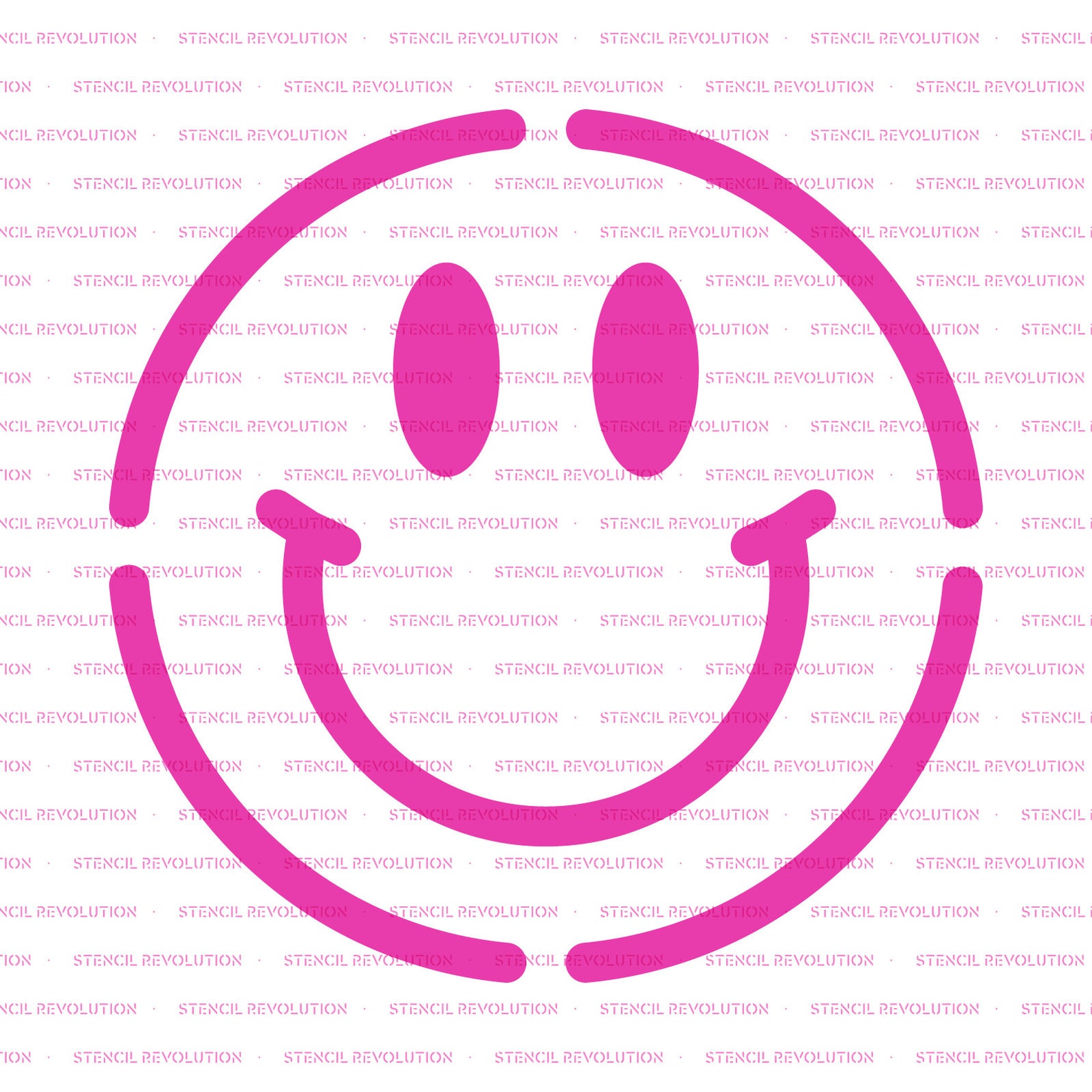 Smiley Face Stencil Reusable DIY Craft Stencils of a Smiley | Etsy