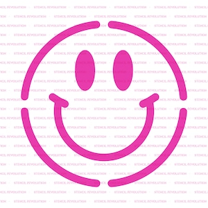 Smiley Face Stencil Reusable Smiley Face Stencil, Smiley Face, Smiley Face Stencils, Smiley Faces, Smiley Face Art, Smiley Face Print image 3