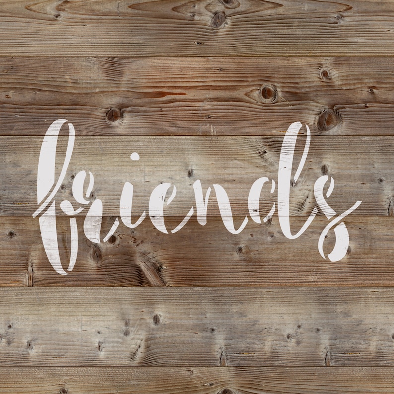 Friends Stencil Reusable DIY Craft Stencils of the Word Etsy