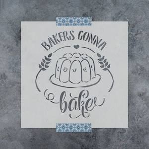 Bakers Gonna Bake Cake Love Stencil - Bakers Stencil, Gonna Stencil, Bake Stencil, Cake Stencil, Love Stencil, Decor Stencil