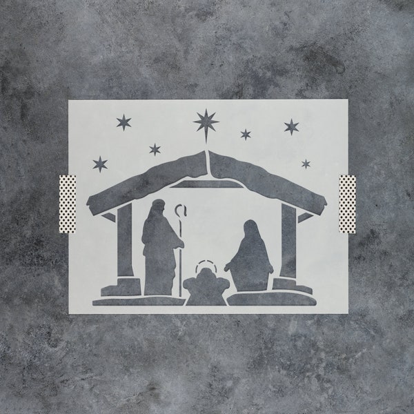 Nativity Painting Etsy