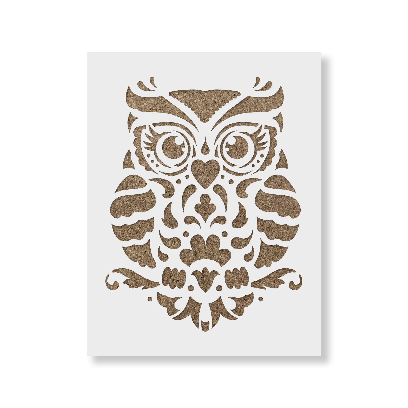 Owl Stencil Owl Stencils for Crafts Mylar Owl Stencil Bird - Etsy