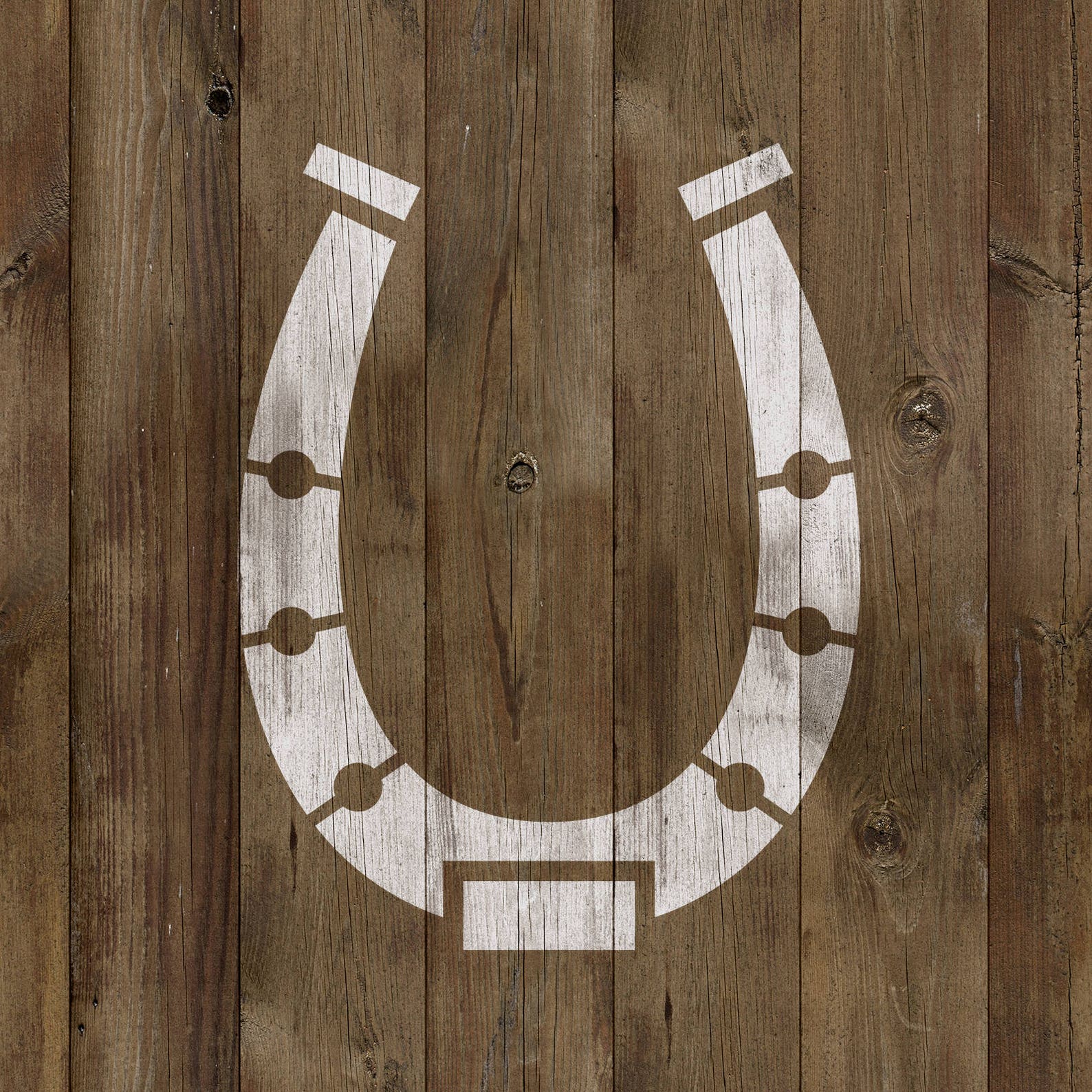 Horseshoe Stencil Horseshoe Horseshoe Stencils Stencil Etsy