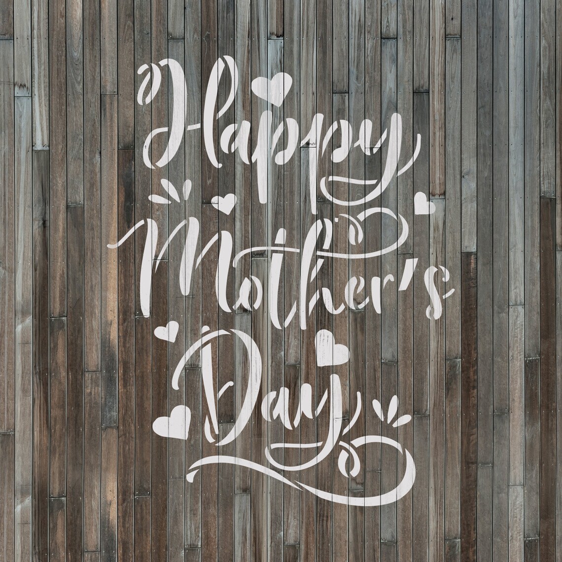 Happy Mothers Day Stencil Durable & Reusable Mylar Stencils - Etsy