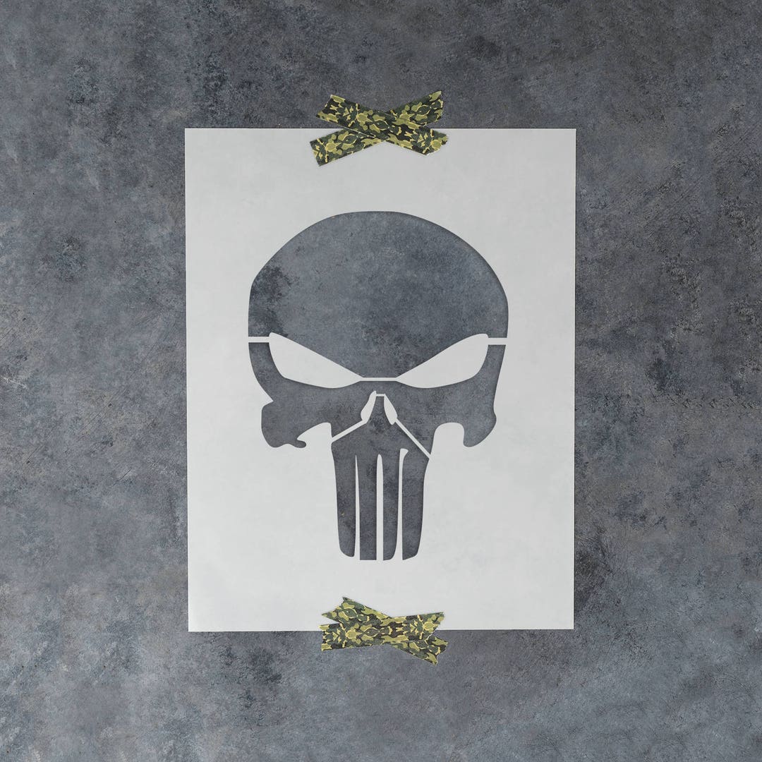 Punisher Skull Stencil Reusable Skull Stencils, Skull Punisher Stencil, Punisher Skull, Skull Face Stencil, Simple Skull Stencil - Etsy punisher-skull-stencil-reusable-skull-stencils-skull-punisher-stencil-punisher-skull-skull-face-stencil-simple-skull-stencil-etsy