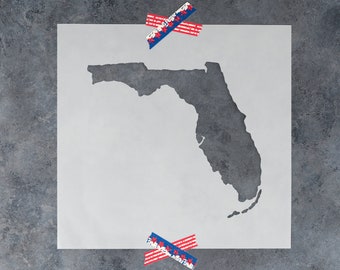 Florida State Stencil - Florida Stencils for Crafts, Florida Stencil Designs, Florida State Stencil