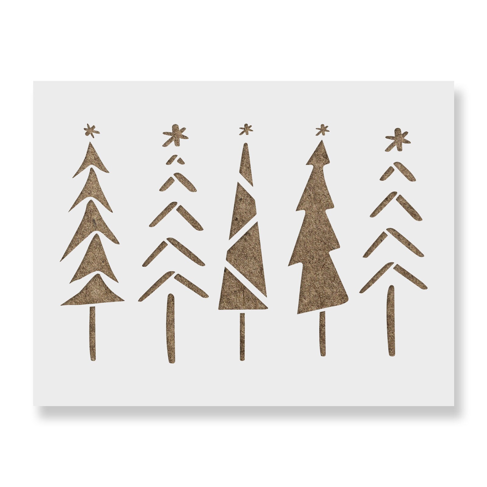 12 Styles Large Christmas Stencils Santa Claus Stencil Christmas Tree Template Reusable Snowflakes Crutches Hats Angels Merry Drawing Painting Crafts Wall Wood - View #10