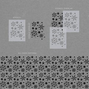 Snowflakes Pattern Stencil Beautiful Christmas Stencil Snowflake ...