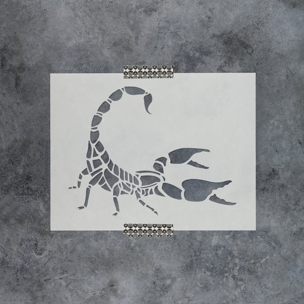 Scorpion Stencil - Plastic Scorpion Stencil, Scorpion, Scorpion Stencils, Scorpion Art, Stencil Of Scorpion, Scorpion Print
