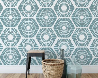 Scandinavian Geometric Pattern Wall Stencil - Transform your Decor - Beautiful Scandinavian Design Stencil for Walls & Floors