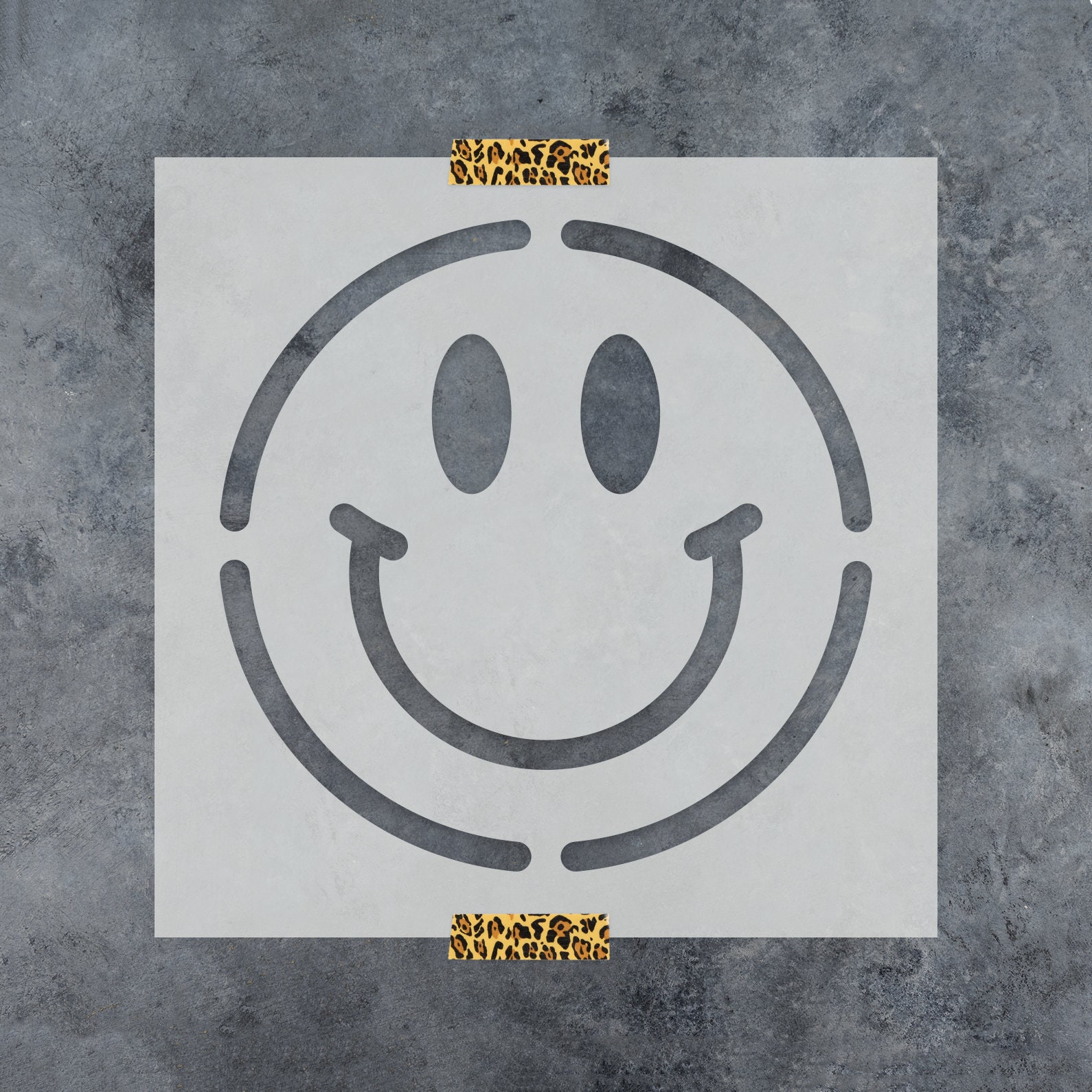 Smiley Face Stencil Reusable Smiley Face Stencil, Smiley Face