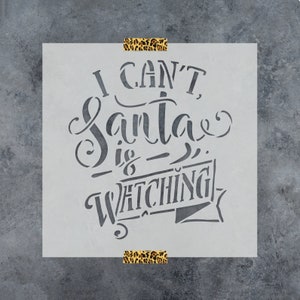 Plantilla de Santa está mirando - Plantilla de Santa, Plantilla de Navidad, Plantilla de vacaciones, Plantilla de invierno, Plantilla de Papá Noel, Signo de Navidad