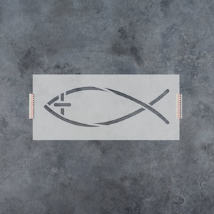 Jesus Fish Cross Stencil - Jesus Stencil, Stencil For Wood, Jesus Stencils, Cross Stencils, Fabric Stencils, Decorative Stencils