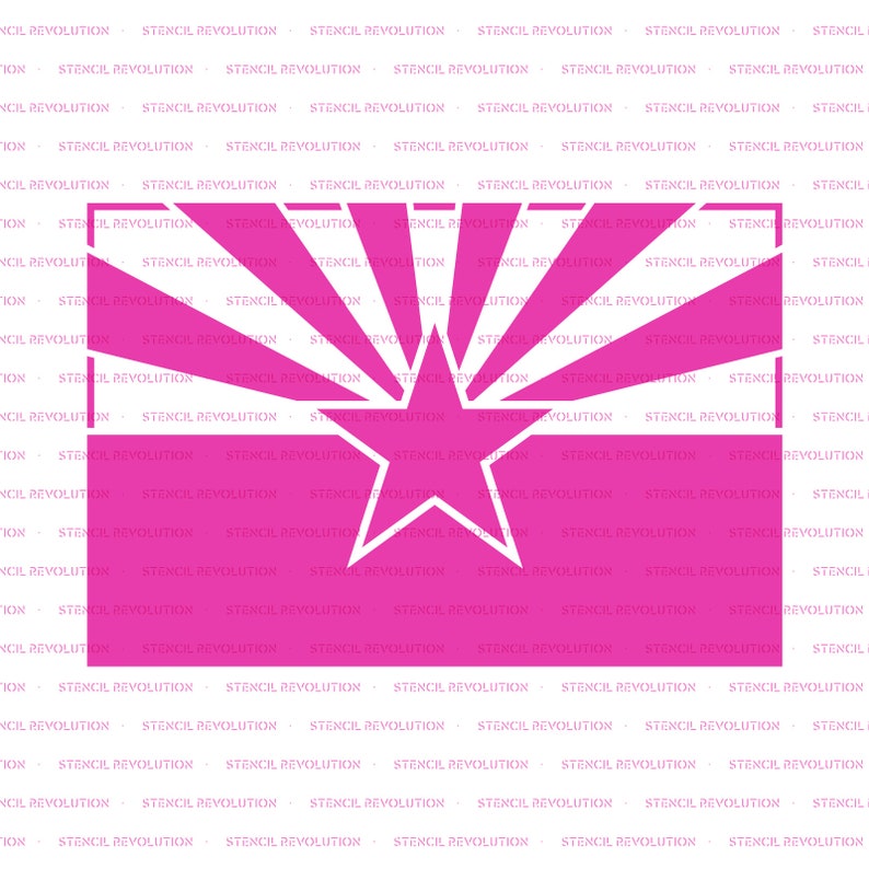 Arizona State Flag Stencil Reusable DIY Craft Stencils of an - Etsy