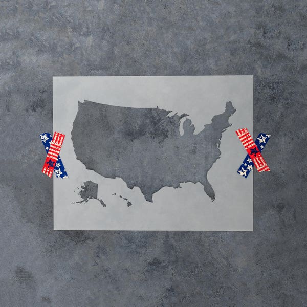 United States Map Stencil - Us Map Stencil, Stencil Us Map, United State Stencil, State Stencil, America Stencil