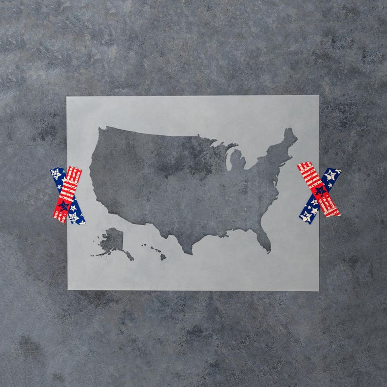 United States Map Stencil Reusable DIY Craft Stencils of a Etsy