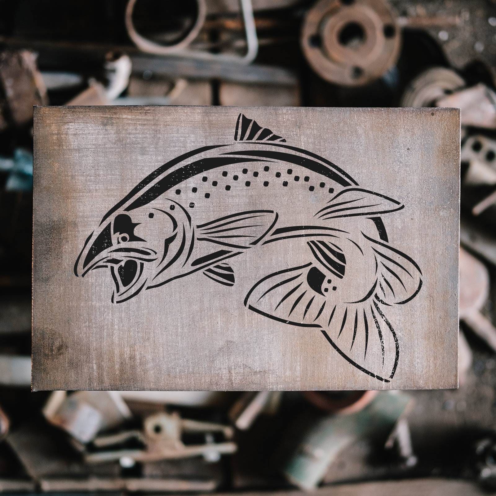 Salmon Fish Stencil Reusable Stencils for Painting Create - Etsy