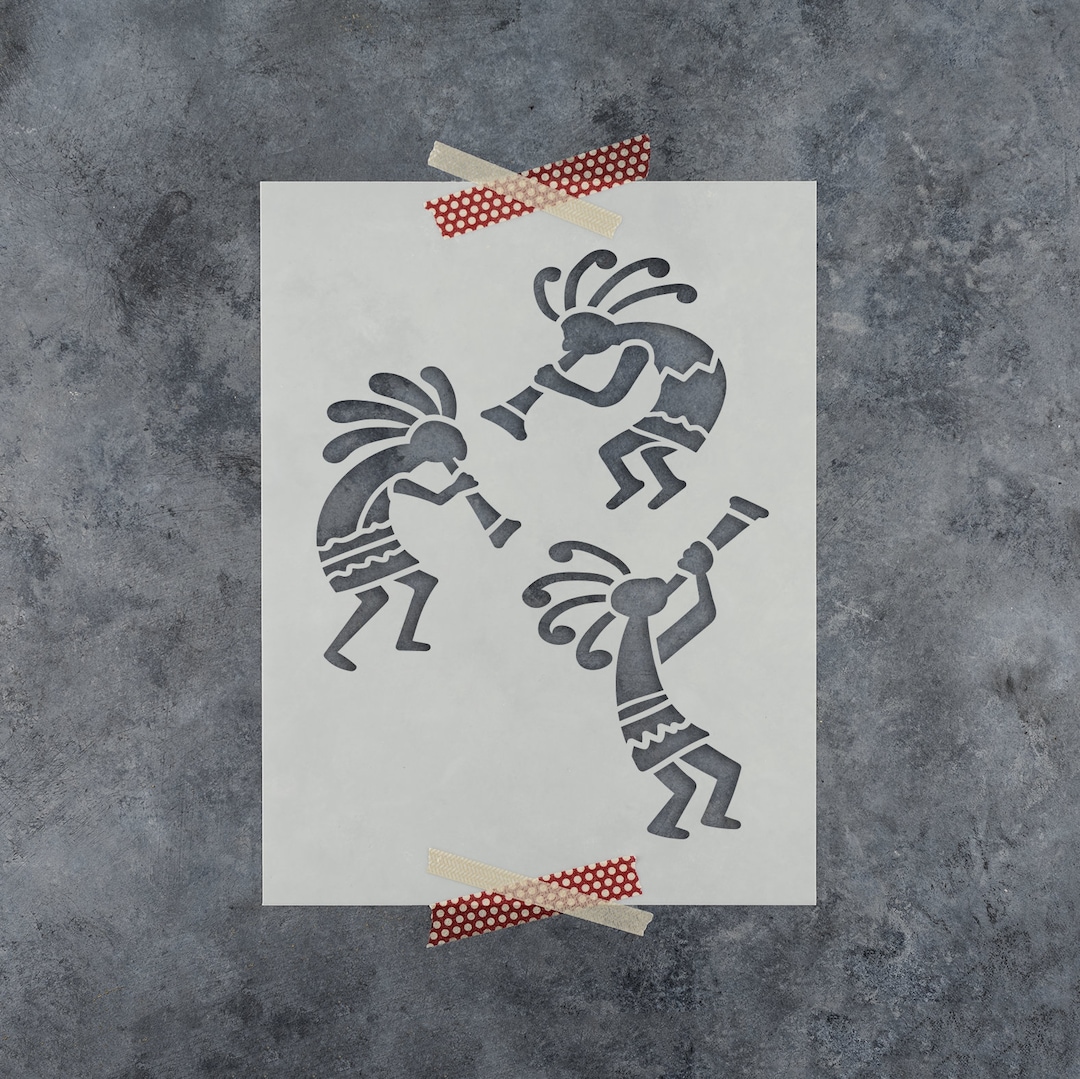 Kokopelli Stencil Large Kokopelli Stencil, Kokopelli, DIY Kokopelli