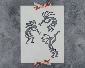 Kokopelli Stencil - Large Kokopelli Stencil, Kokopelli, DIY Kokopelli Stencils, Navajo Stencil, Arizona Stencil, Navajo Stencils, Navajo