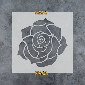 Rose - Stencil – My Custom Stencils