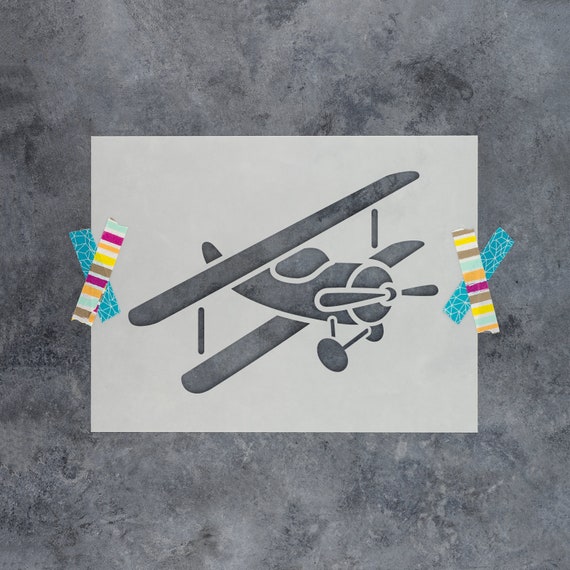 Airplane Stencil Reusable DIY Craft Stencils of an Airplane | Etsy