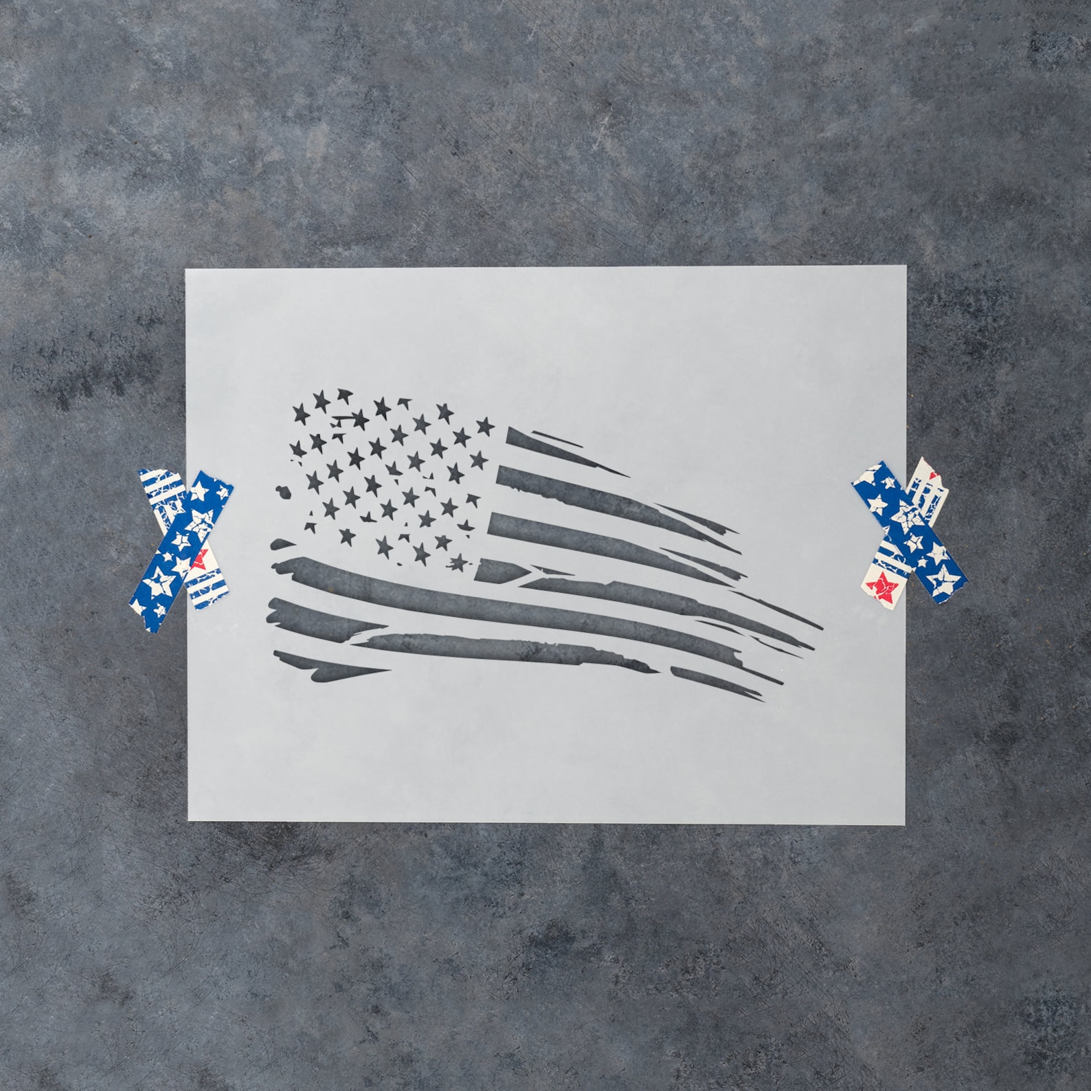 American Flag Rugged Stencil Reusable DIY Craft Stencils of Etsy