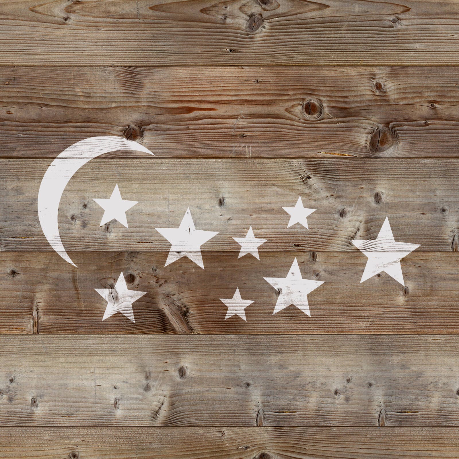Moon and Stars Stencil Reusable DIY Craft Stencils of the - Etsy