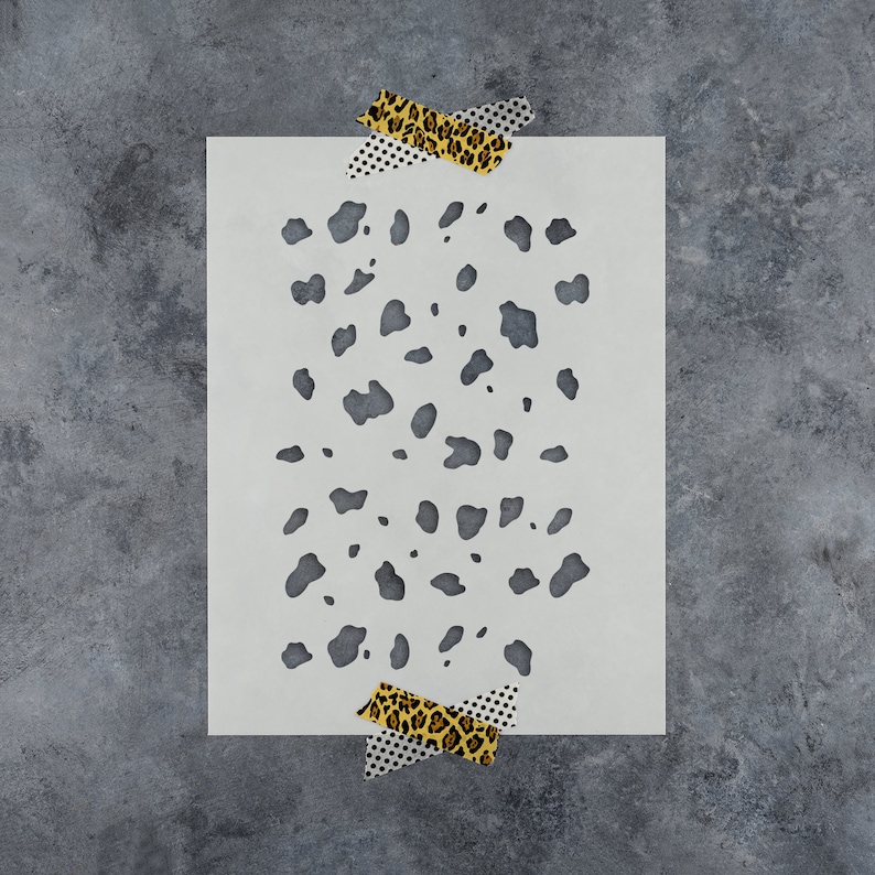 Dalmatian Spots Stencil 33 X 22 Reusable DIY Craft Wall Stencils Of 