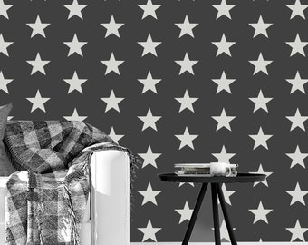Star Pattern Stencil for Kids Room Walls, Baby Nursery Designs, DIY Painting Stencils Set