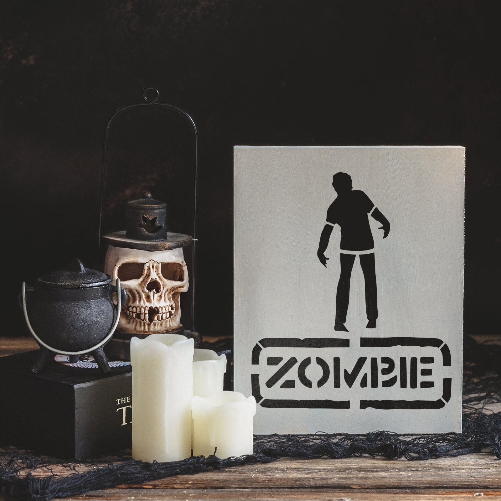 Zombie Stencil Reusable Stencils for Painting Create DIY - Etsy