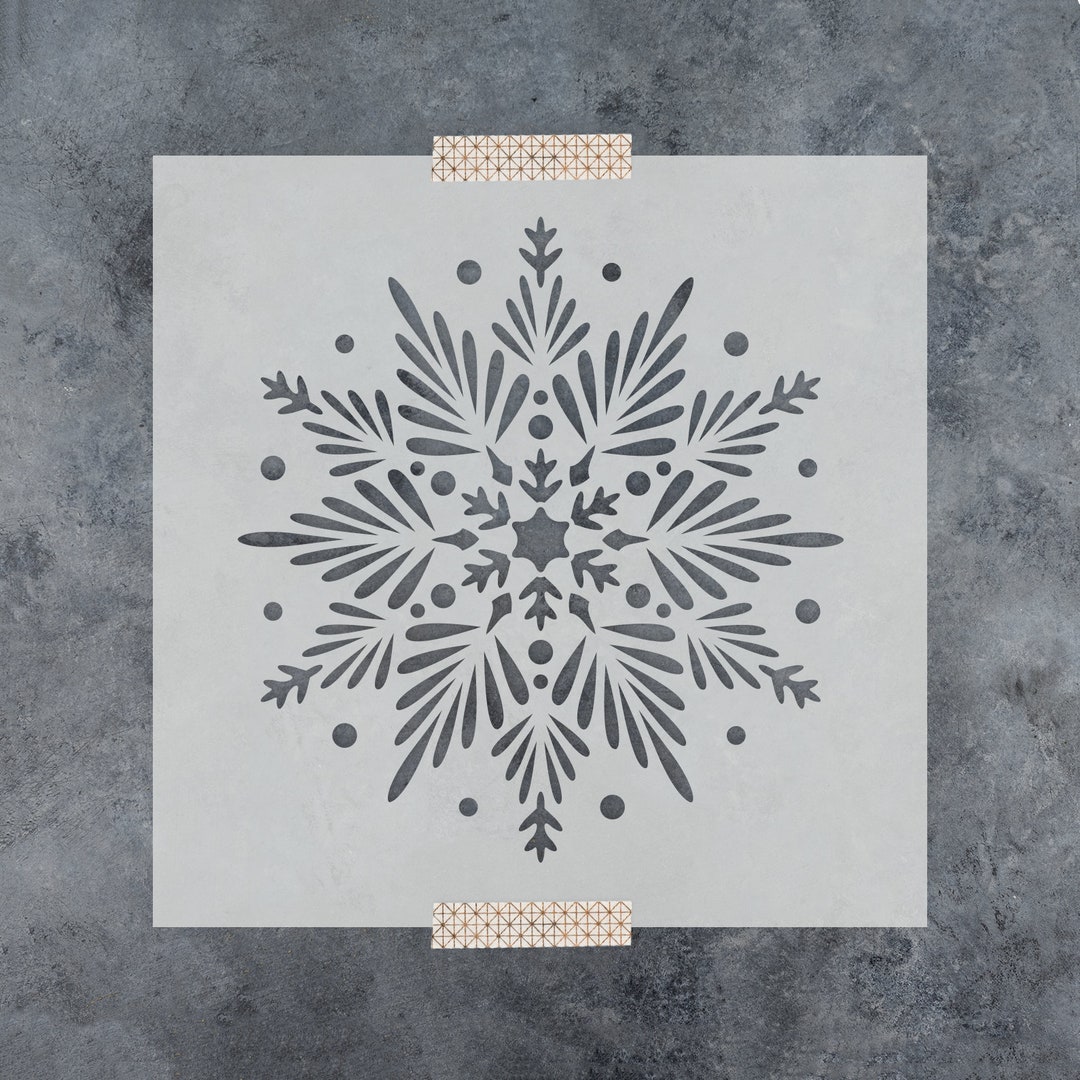 9132 mandala snowflake stencils