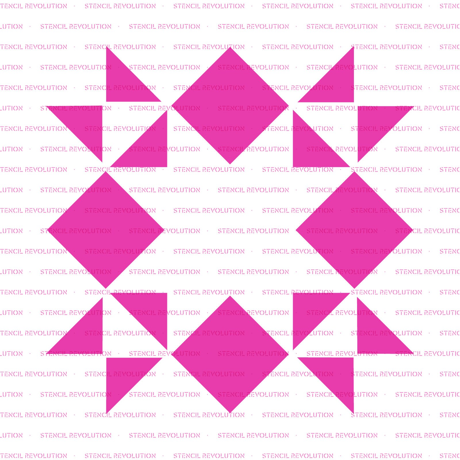 Sunshine Quilt Block Stencil - Reusable Milar Stencil For Home Decor & Furniture