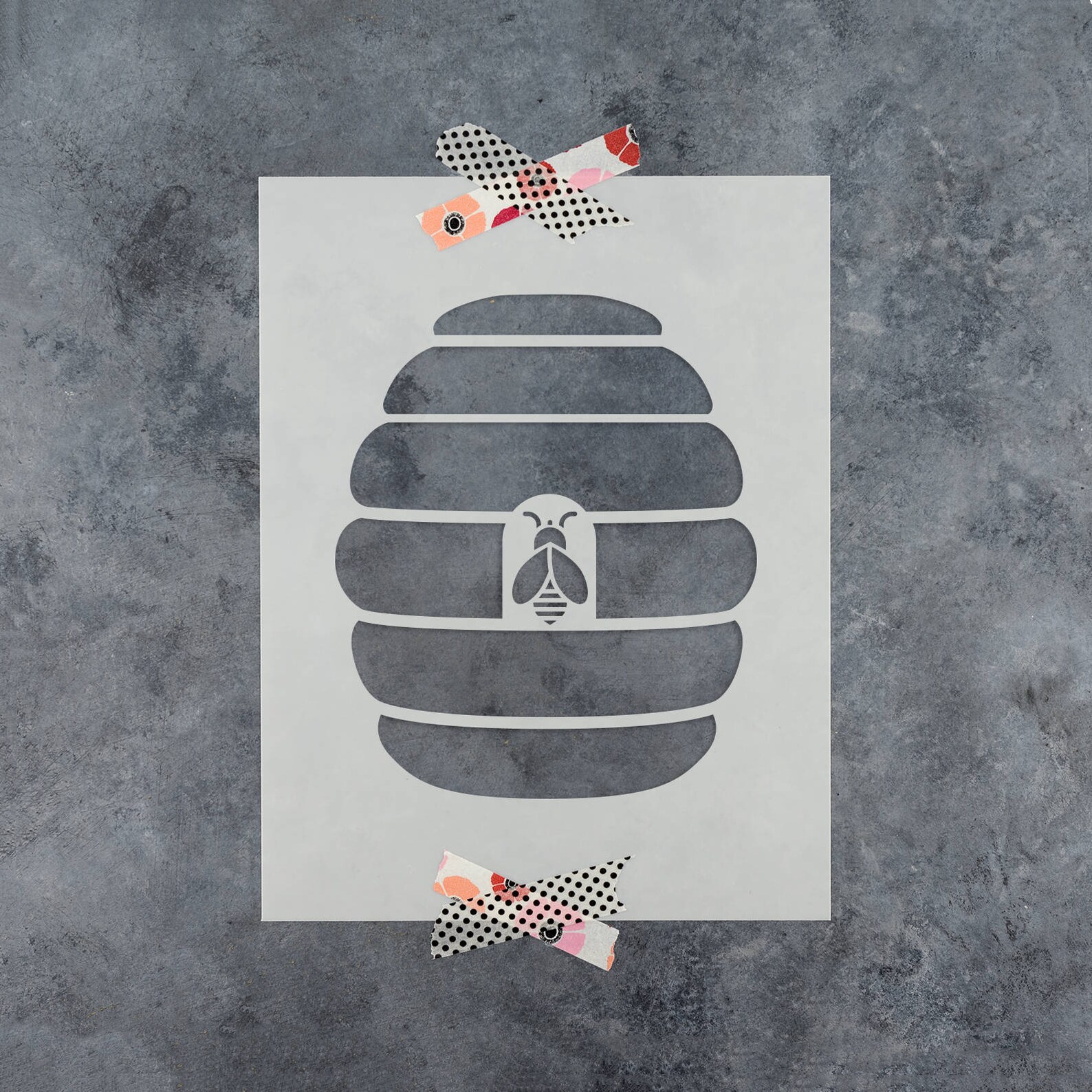 Beehive Stencil Reusable DIY Craft Stencils of a Bee Hive Etsy