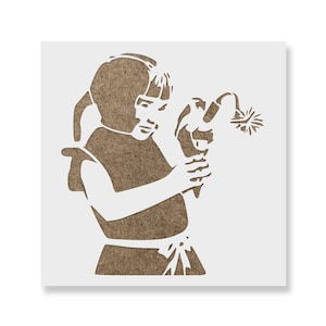 Ice Cream Cone Banksy Stencil - Graffiti Street Art Print for DIY Projects