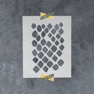 Snakeskin Stencil - Large Snakeskin Stencil, Durable Snakeskin Stencils, Stencil Snakeskin, Snake Skin Stencil, Snake Skin